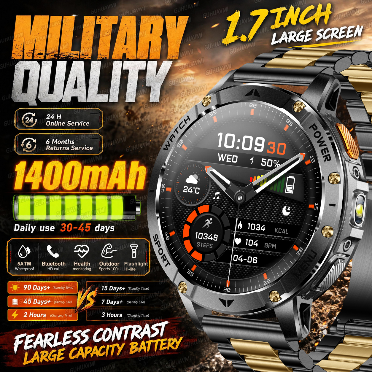 Definition Of Outdoor Sport - Military Grade Smartwatch 1.7