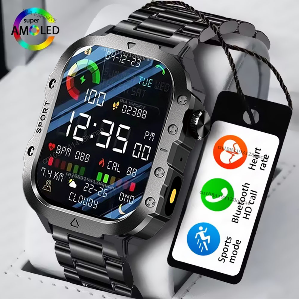 Outdoor Sport Day - 2026 Smartwatch Men Bluetooth Call Heart