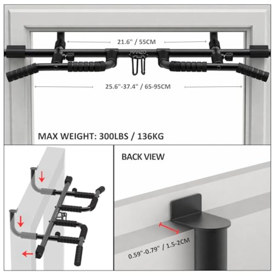 Doorway Pull Up Bar Set with S - Gymnastic Bar Home avis et prix