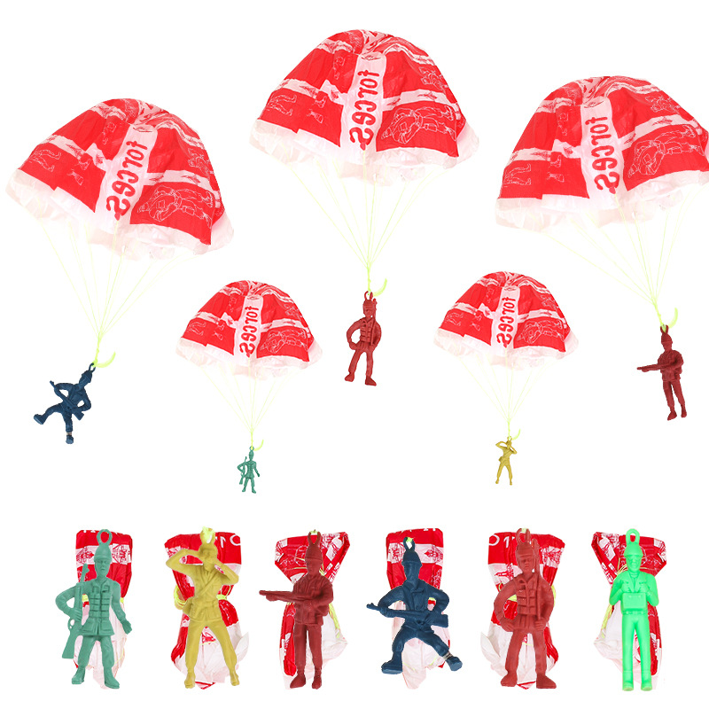 10pcs Plastic Ejecting Parachu - Outdoor Sport Day avis et prix
