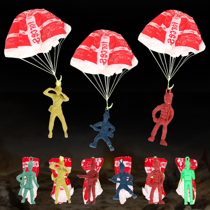 10pcs Plastic Ejecting Parachu - Outdoor Sport Day avis et prix
